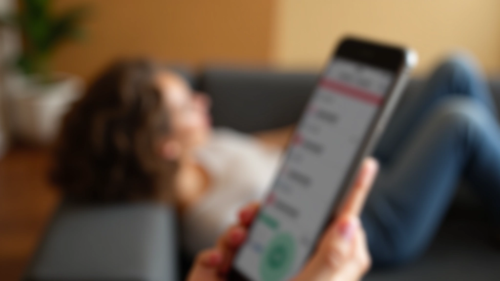 Persona usa app di meditazione guidata per il rilassamento progressivo